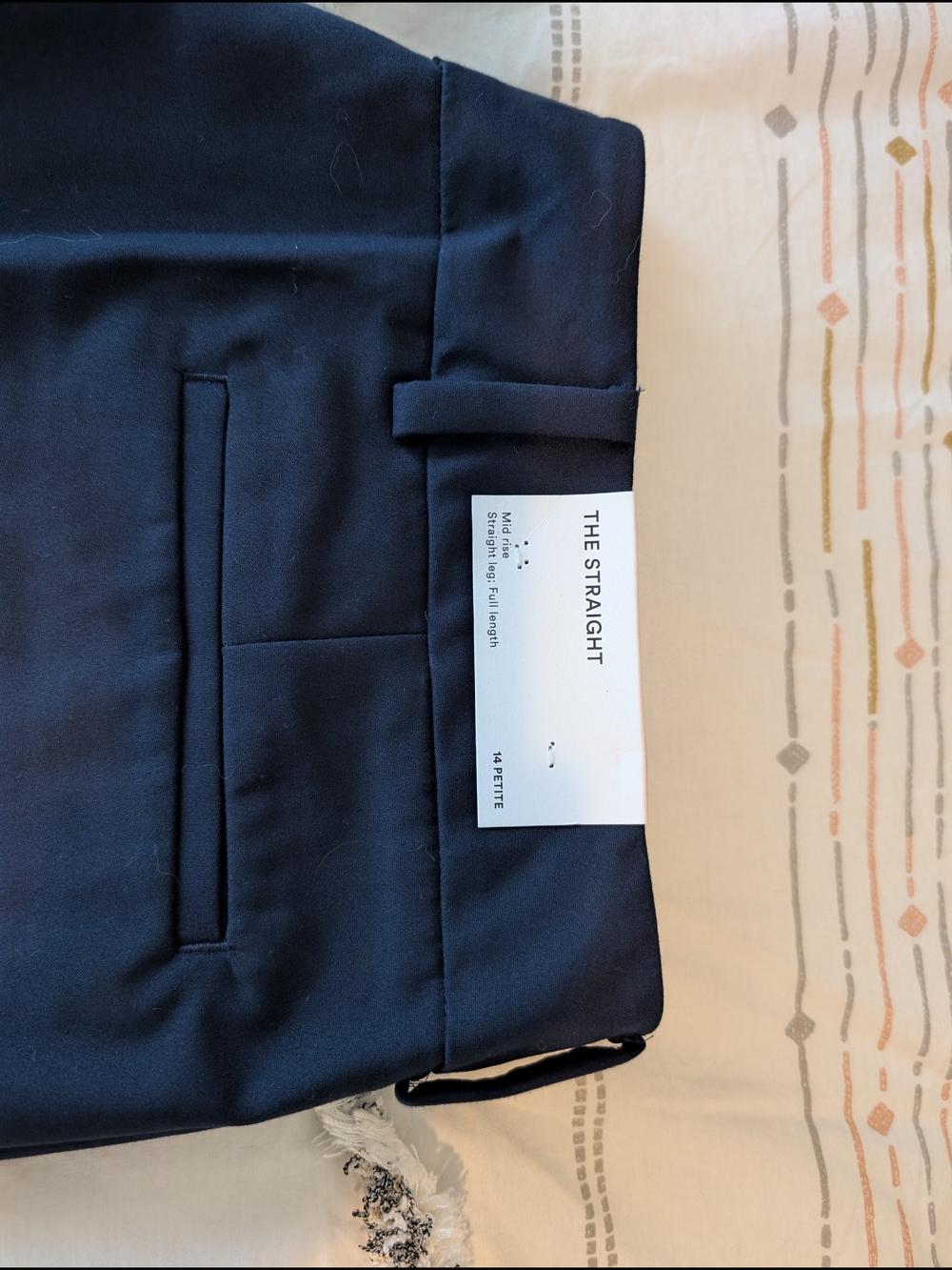 Ann Taylor Classic Navy Dress Pants - Straight Leg - Picture 3 of 3